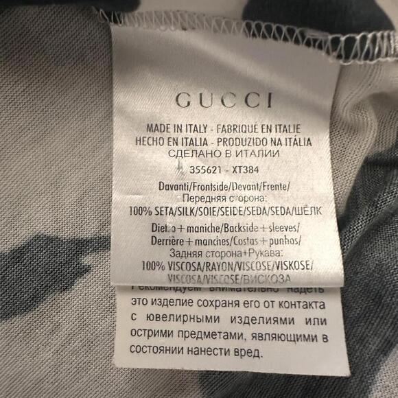 GUCCI T-SHIRT TIGER ZEBRA ANIMAL PRINT TOP SMALL - Picture 9 of 9